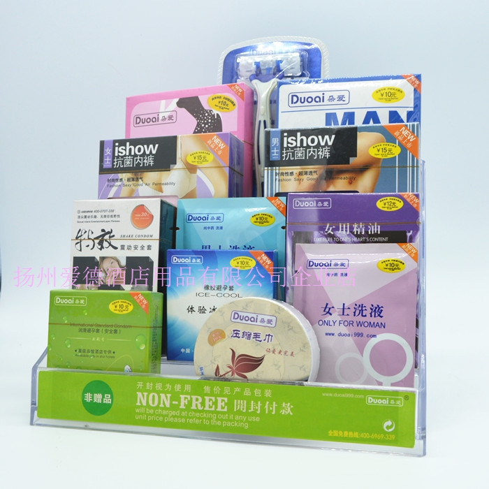 朵爱酒店宾馆客房四层安全避孕套展示盒 提升计生用品管理新体验